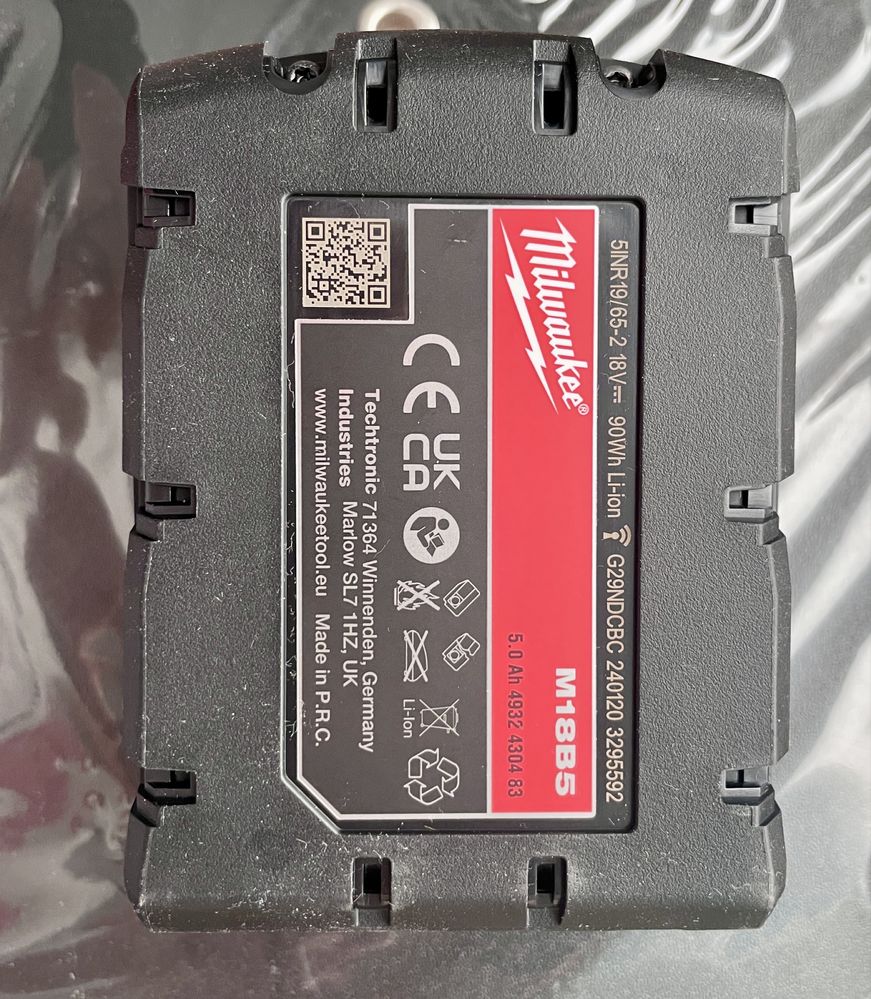 Acumulatori NOI  Milwaukee M18 5.0Ah