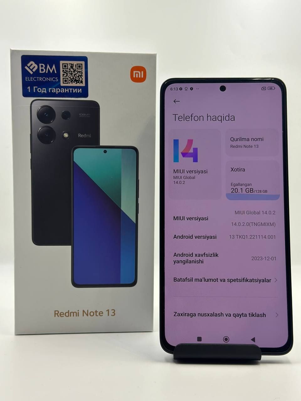 Redmi not 13  obmenga