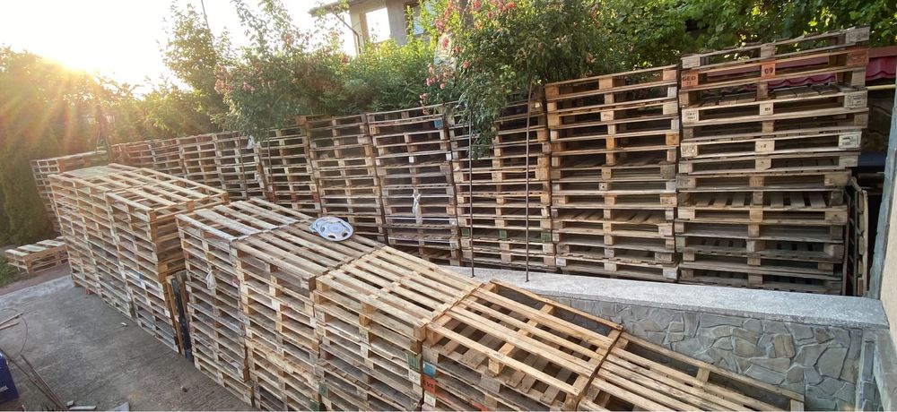 Paleți din lemn pentru marfă/transport/depozit/mobilier grădină/terasa