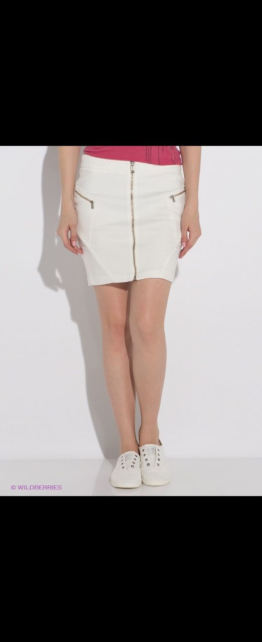 Пола Guess бяла с цип