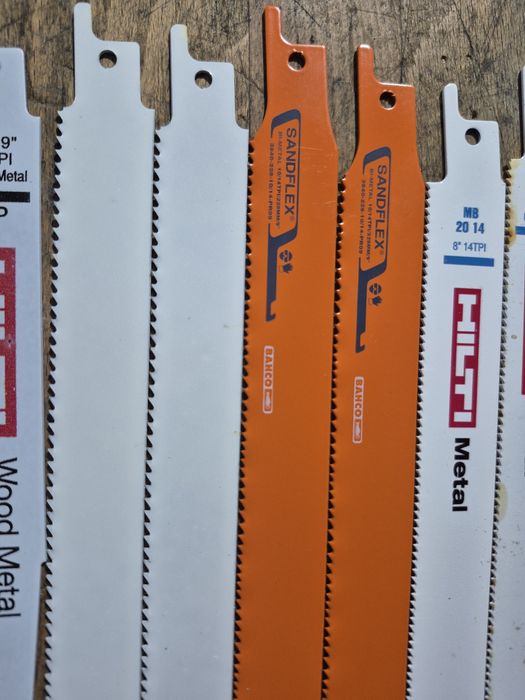 Panze lame pentru Fierstrau sabie HILTI BAHCO metal si lemn