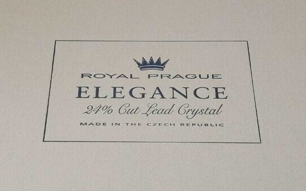 Кристален сервиз от чешки кристал - 6 броя чаши Elegance