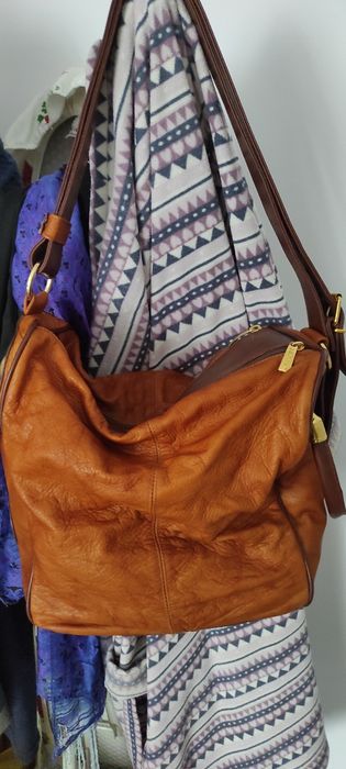 Geantă piele cu 2 compartimente