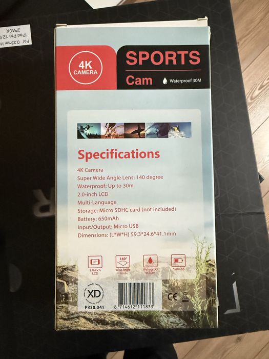 Camera Sport 4k - nefolosita
