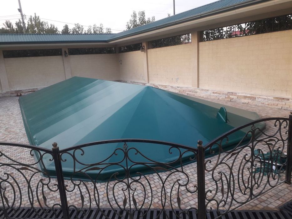 Банер ва баннер бассейн фонтан установка