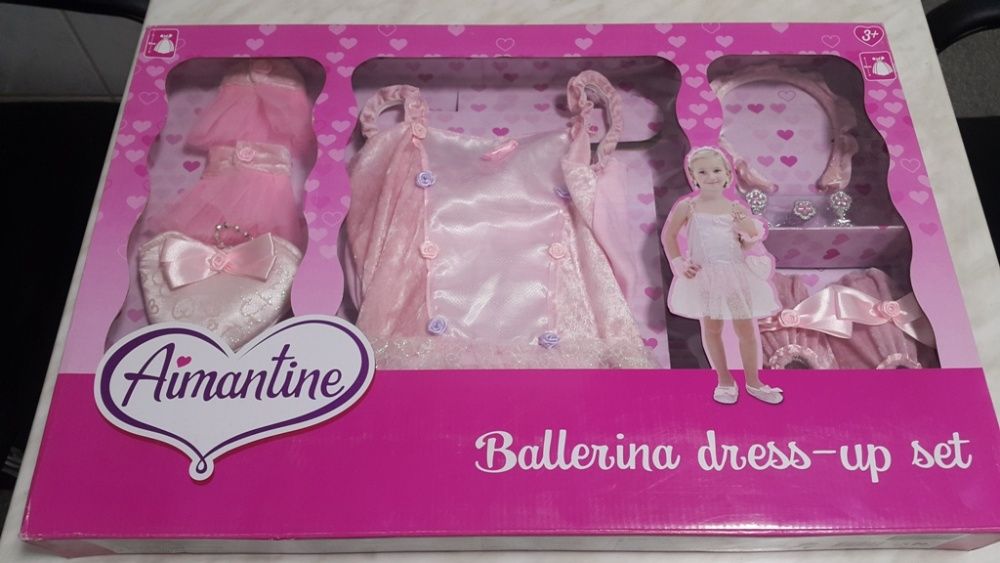 Set balerina rochita geanta accesorii de la 3+ ani jucarie cadou copil