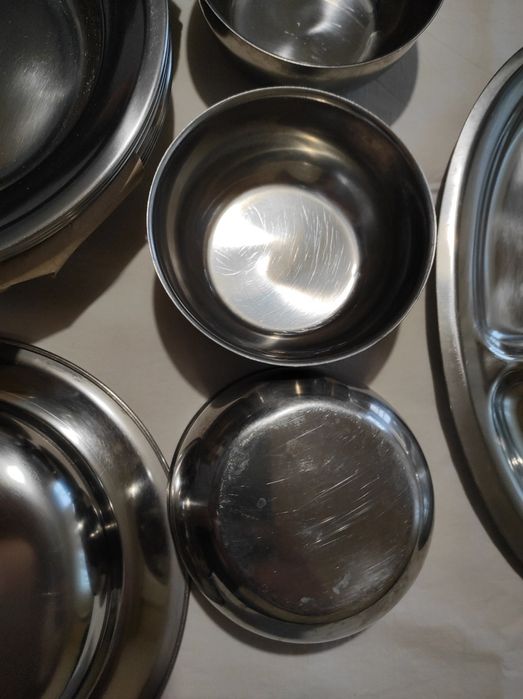 Купи купички чинии плато плата хром Силистра нови.