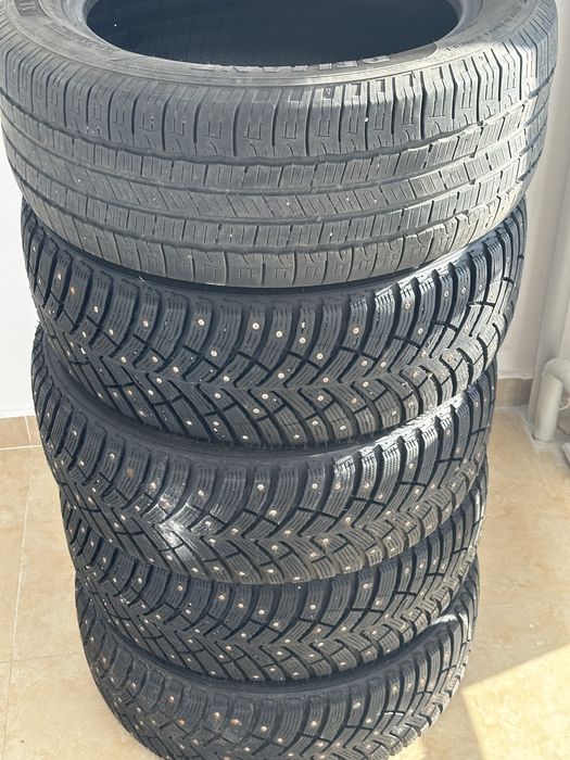 Резины зимние шипованная корейские в отличном состоянии ездил парум
