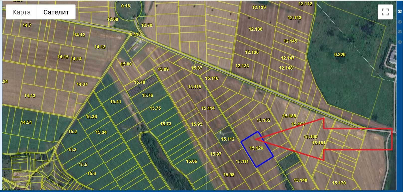 парцел  в гр. Бакия с Вердикал с площ 13 200 кв. м