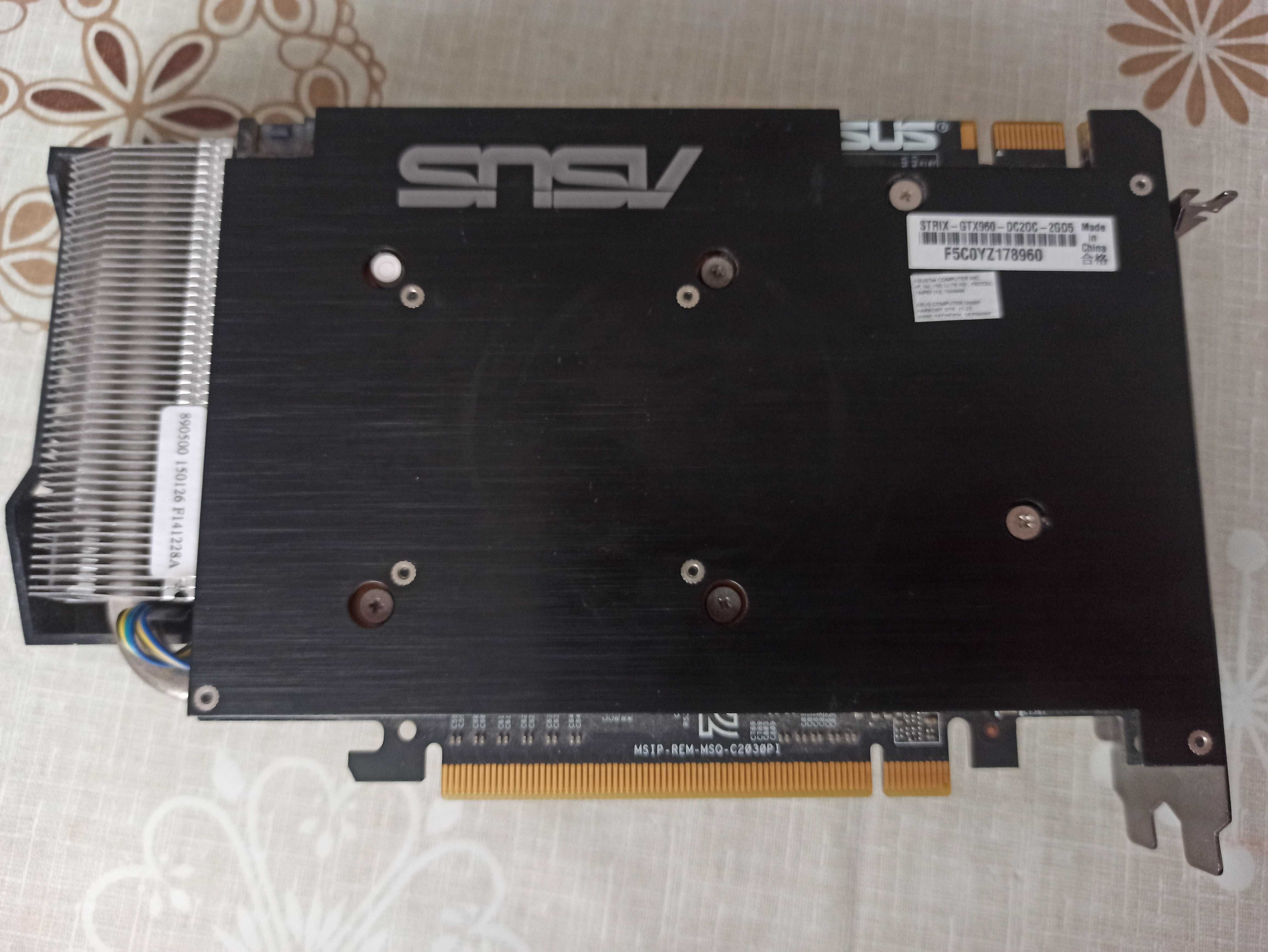 Видеокарта ASUS STRIX GTX 960 DirectCU II OC, 2 GB, GDDR5, 128 bit