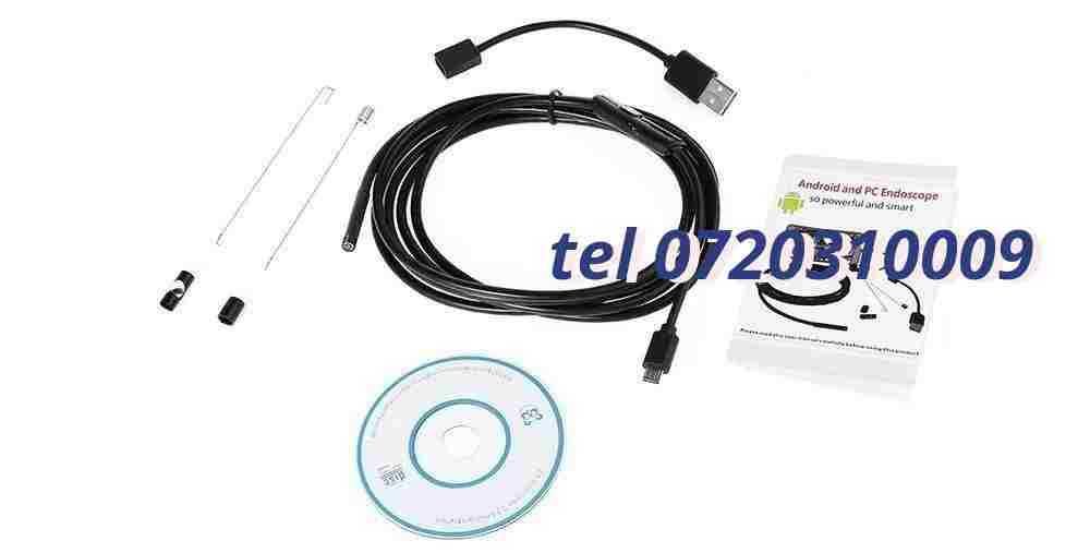 Camera Endoscop Inspectie Android  Usb 6 Led Ir Subacvatica Hd72