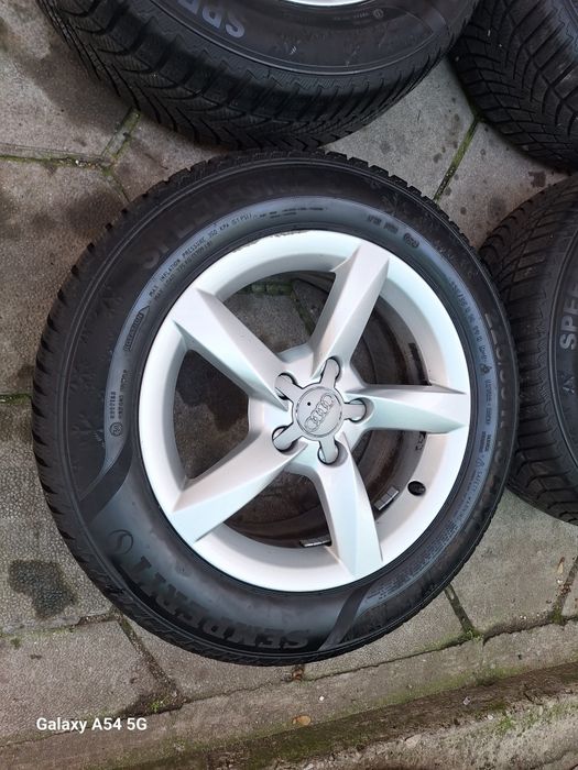 16цола 5х112 Ауди 66,6мм+зимни 225/55/16