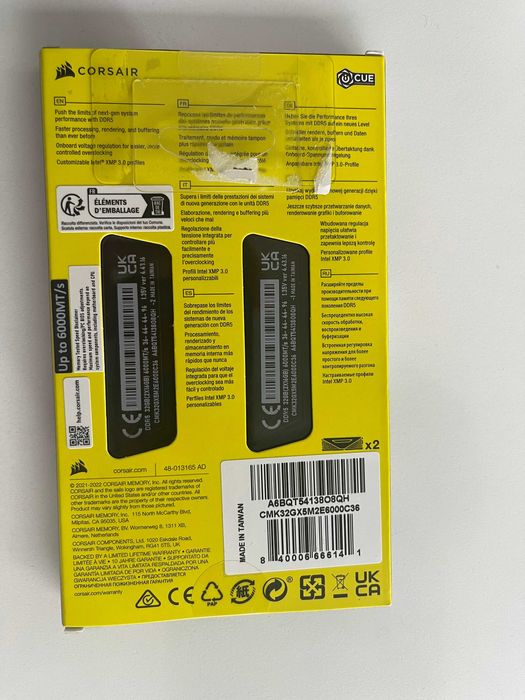 Kit Memorie Vengeance 32GB, DDR5-6000MHz