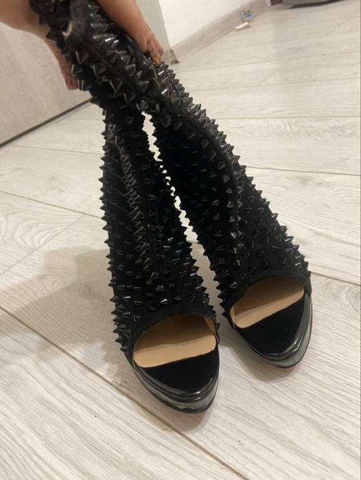 Christian Louboutin Guerilla Suede Spiked