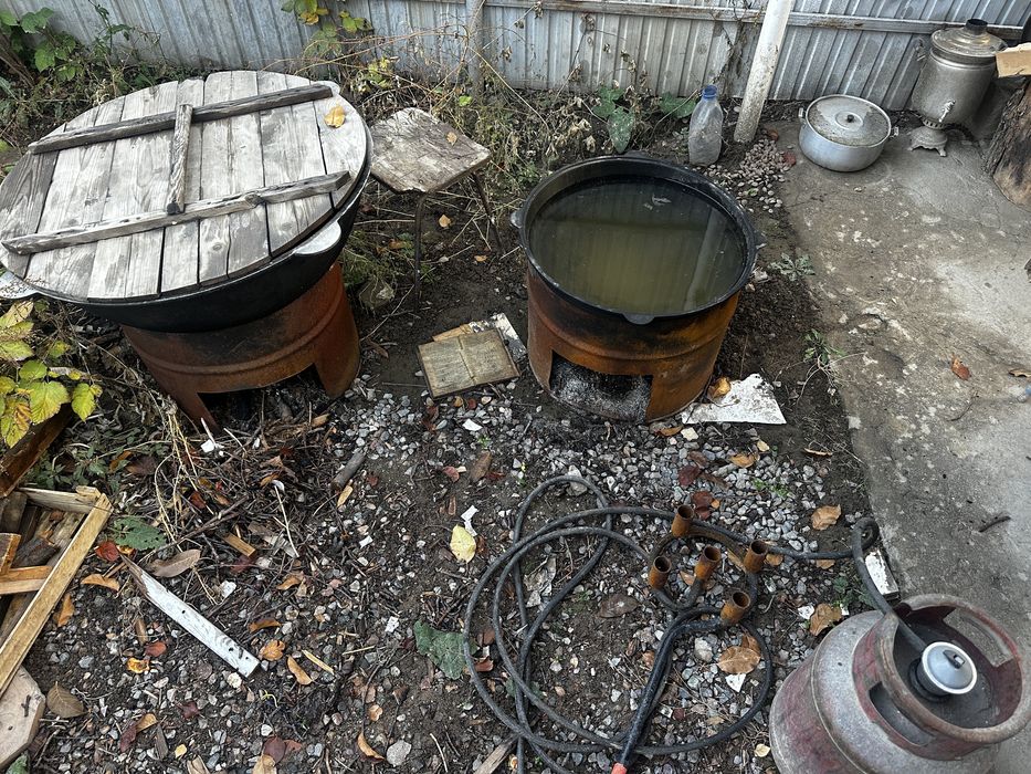 Продам набор казан ошак гарелка и газ балон