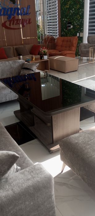 Стол МДФ с коленым стеклом