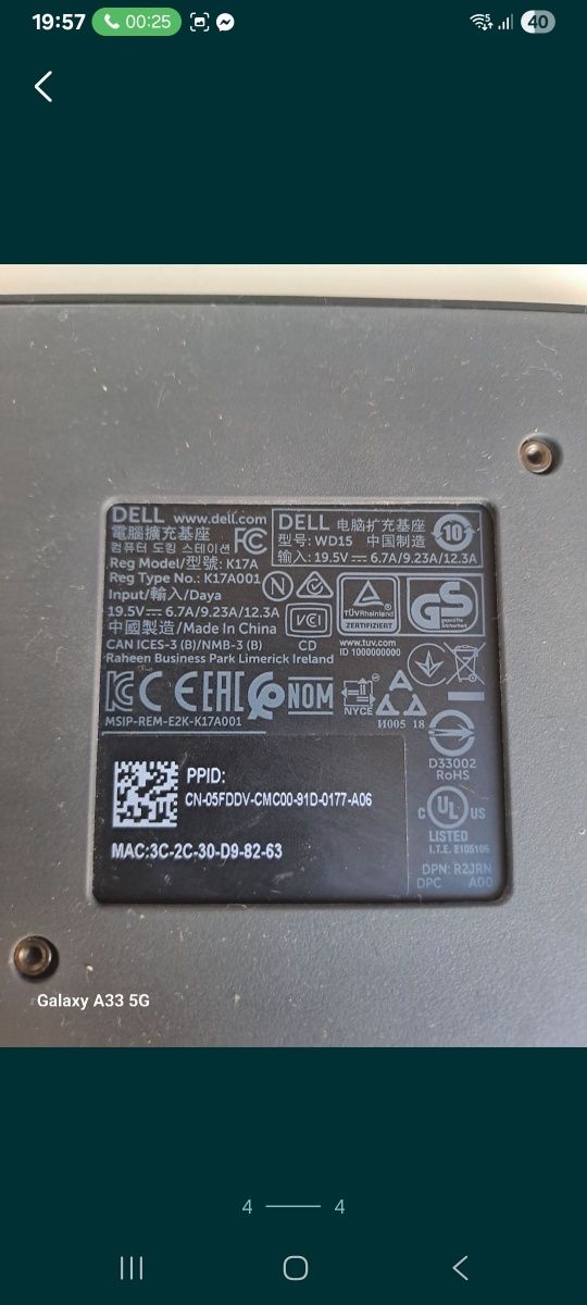 Vand dock usb-c dell