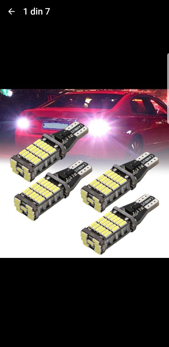 Becuri led auto H1, H7, H4, H3, H11, HB4 / becuri interior