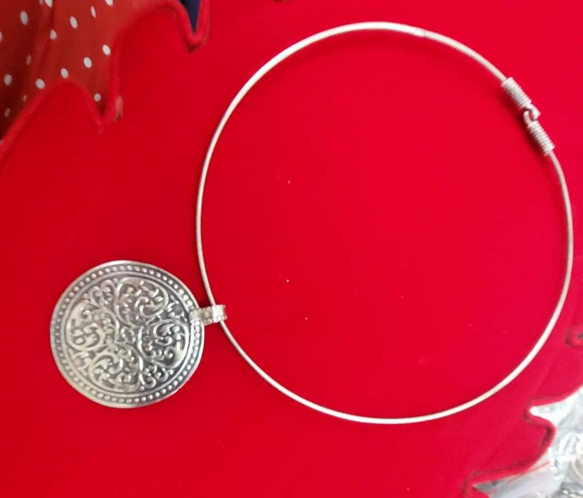 AG57,colier argint masiv, 925, model deosebit, fix, solid