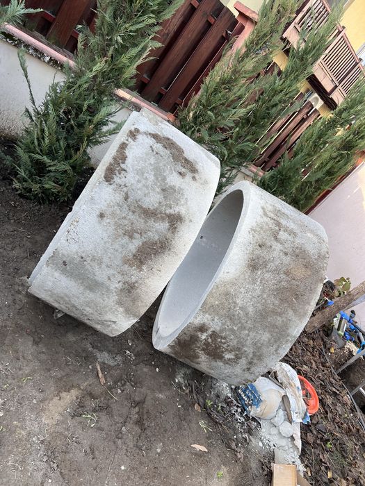 Inel beton Ø 100 cm - 50 cm înălțime - Ideal jardiniere / amenajări