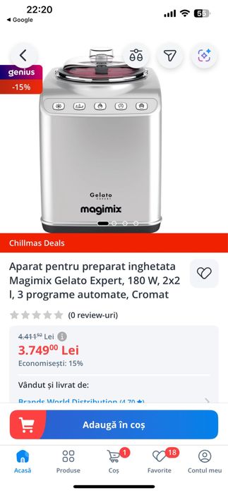 Masina de inghetata Magimix