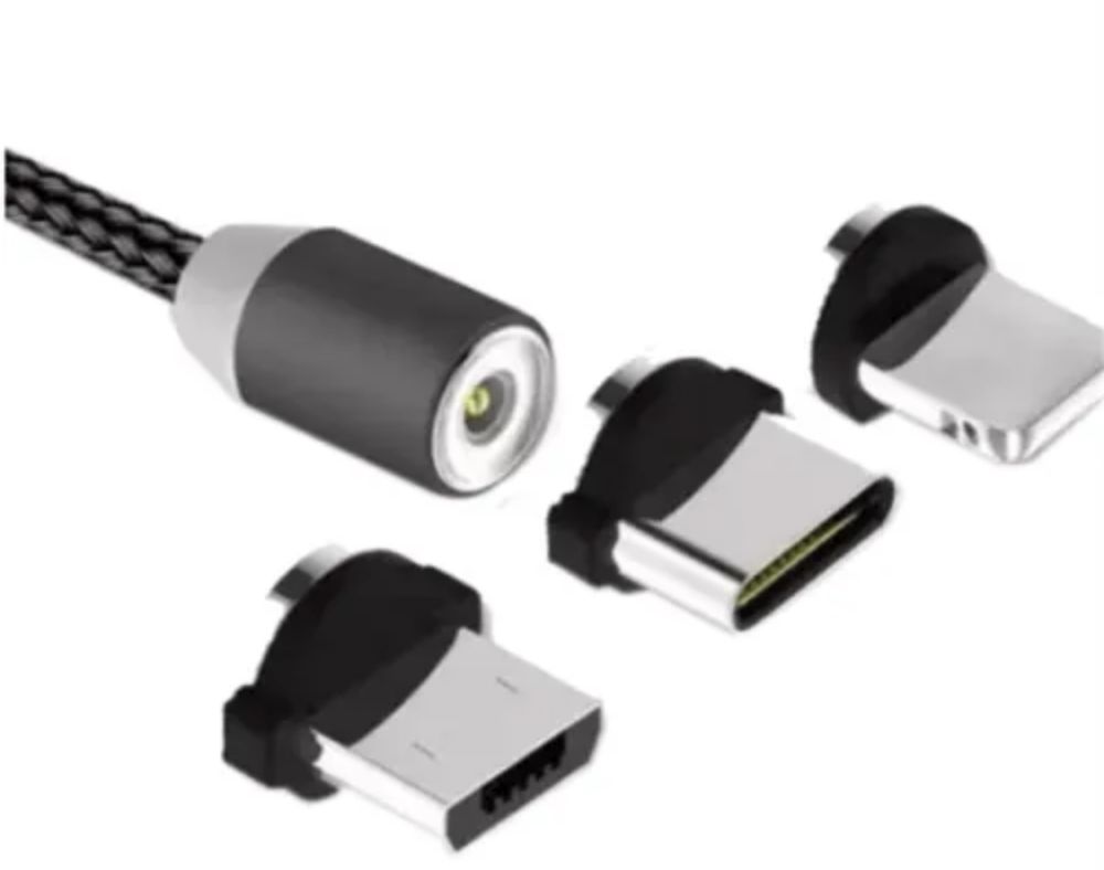 Wozinsky магнитен кабел за зарядно USB/microUSB/USB/Type C 2.4A 1м