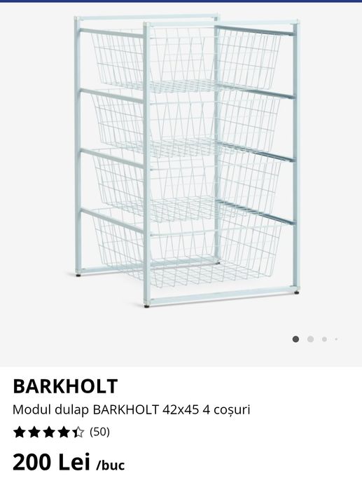 Modul dulap 4 rafturi 2 bucăți