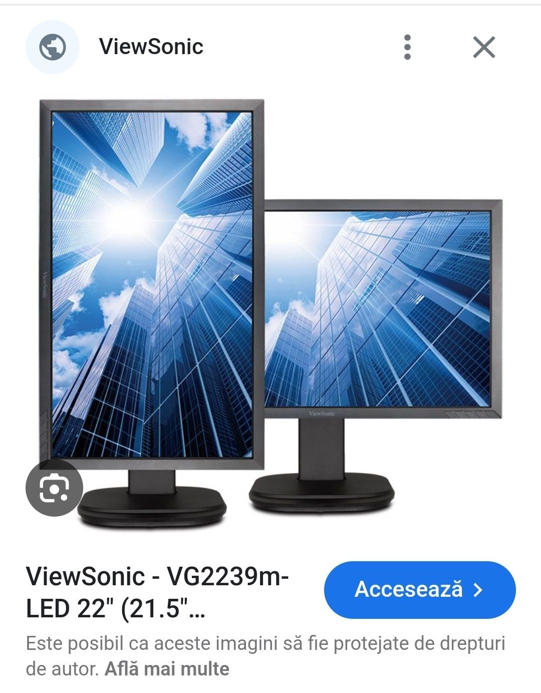 Monitor FullHD 55 cm. Led.