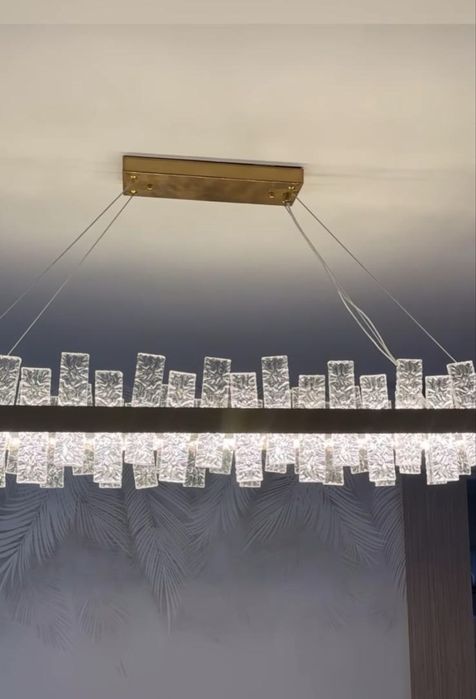 Candelabru cristal 100cm latime, reglabil