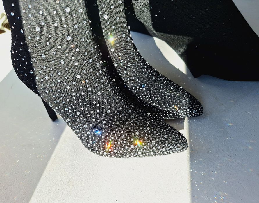 Kate Gray ботуши с кристали над коляното