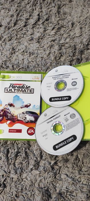Joc/jocuri Burnout Paradise The Ultimate Box + Trivial Pursuit Xbox360