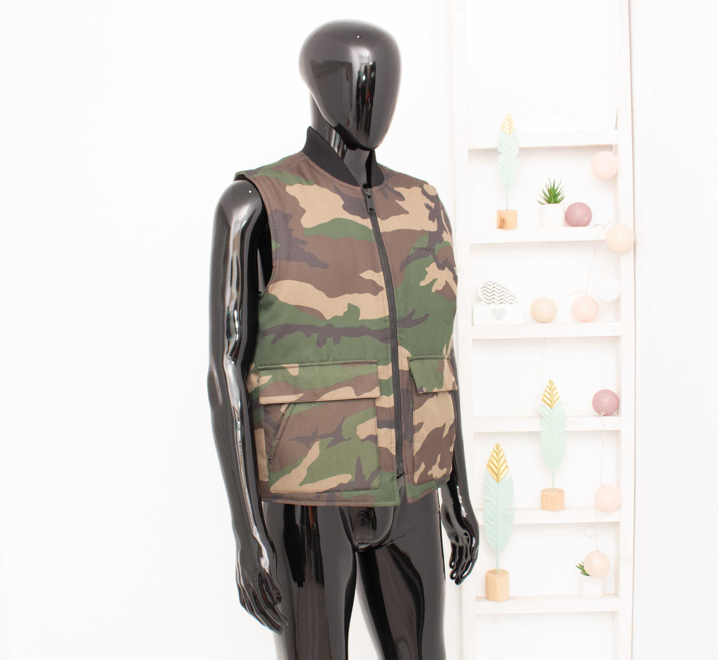 CARHARTT WIP Payton Vest оригинална мъжка грейка камофлажен елек S