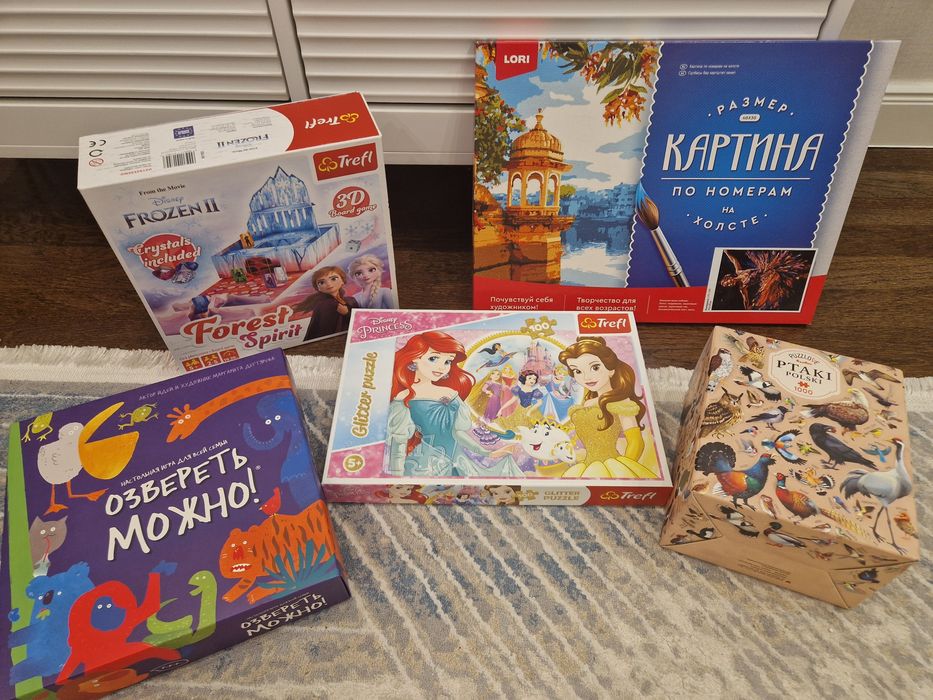 Пазлы и картина по номерам НОВЫЕ