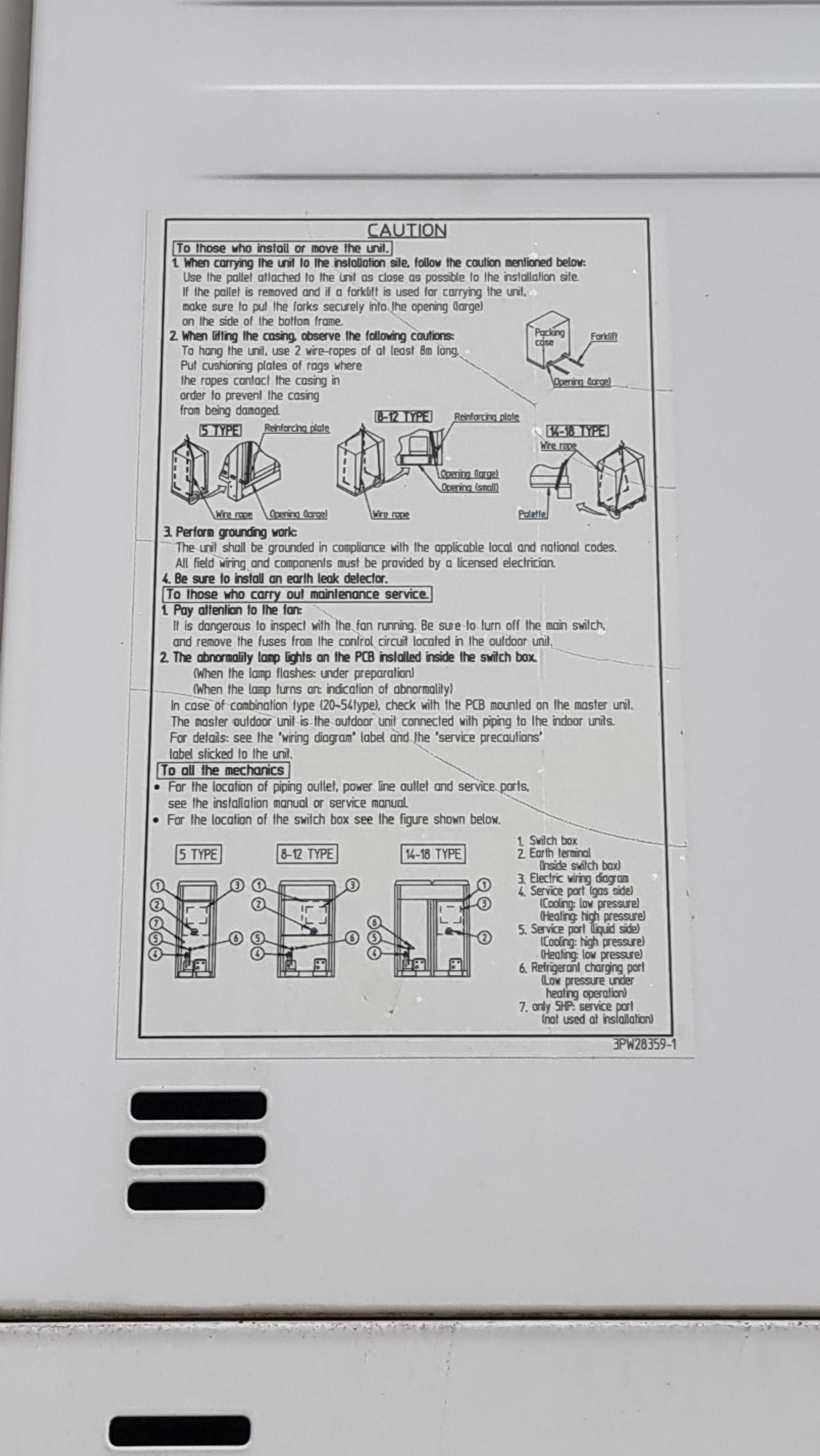 Климатична система  DAIKIN RZQ-250C7Y1B Sky Air (3ph 400v)