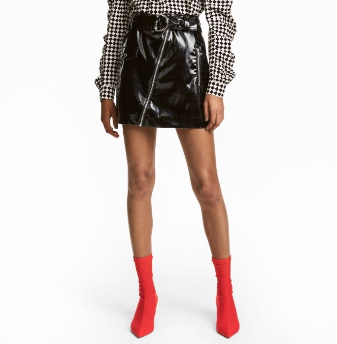 Fusta H&M de lac, marimea M (38), noua