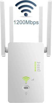 WiFi Range Extender, до 1200Mbps, 2,4 & 5GHz двулентов WiFi усилвател