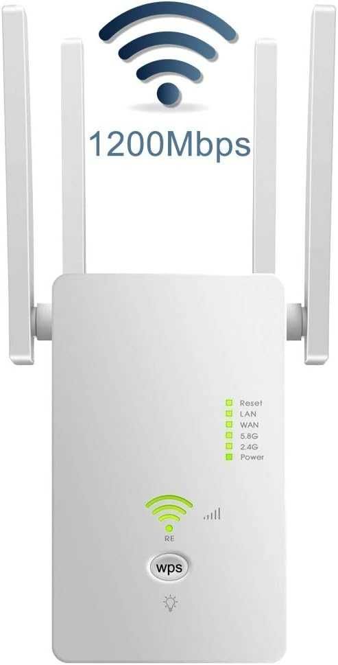 WiFi Range Extender, до 1200Mbps, 2,4 & 5GHz двулентов WiFi усилвател