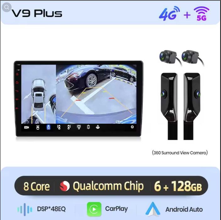 Navigatie dedicata Dacia Duster 9" QLED Camere 360 4G TPMS LTE WAZE
