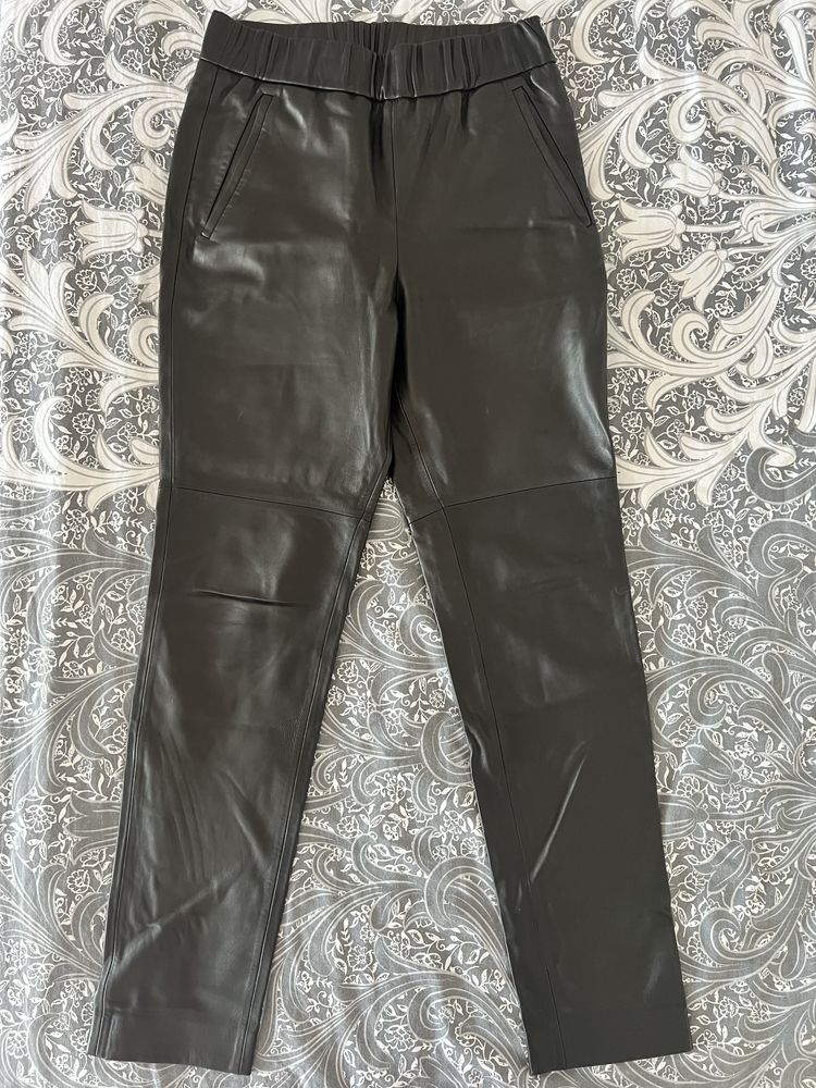 Pantaloni piele Hugo Boss