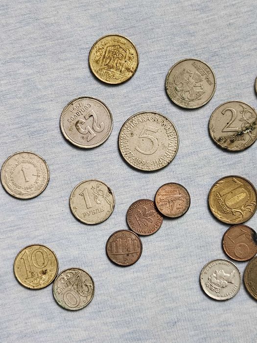 Colectie monede 100 lei 3 lei 50 5 15 25 bani 1 lei anii 1966 - 1999