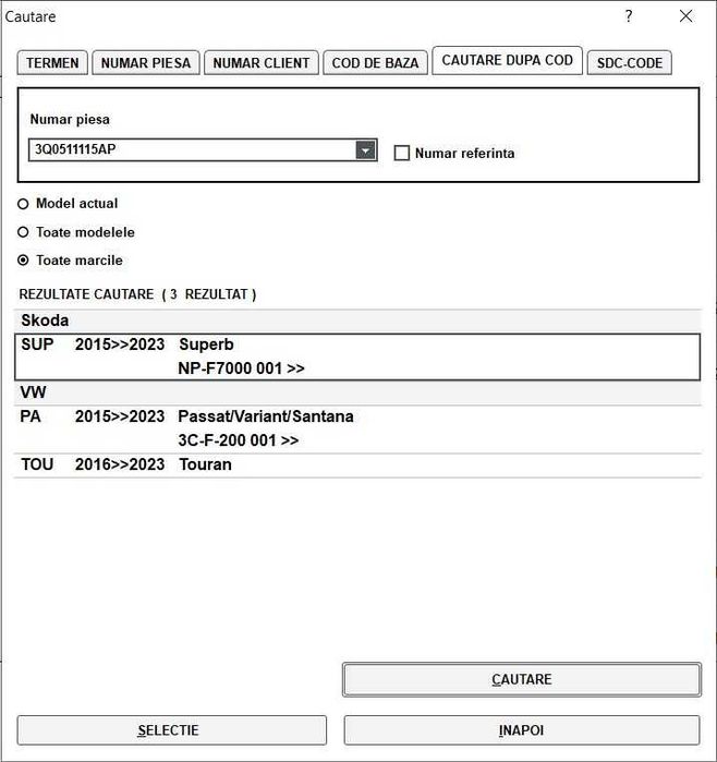 Arcuri spate originale VW Passat B8 Skoda Superb 3Q0511115AP