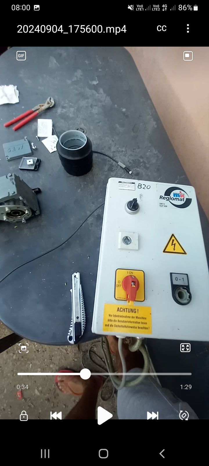 Motor cu panou Reglomat