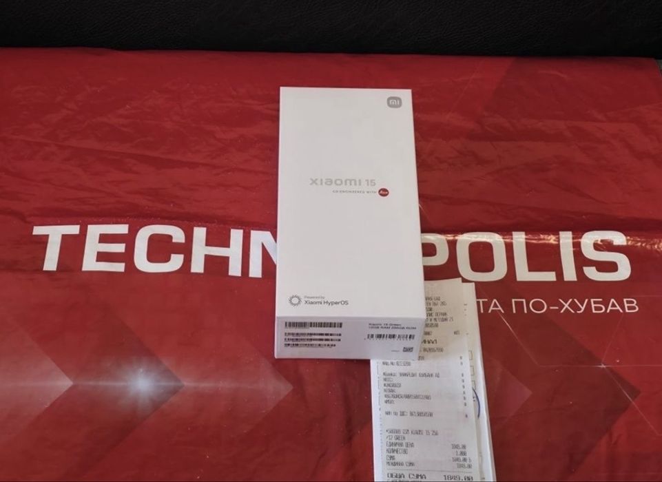 КАТО НОВ 256GB Xiaomi 15 5G Технополис Гаранция 2027 GREEN / Зелен