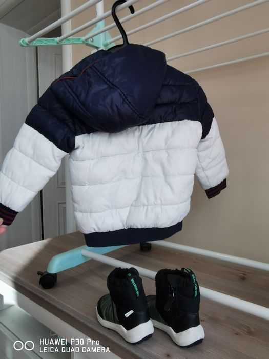 Детско яке Beneton и ботушки adidas за 1-2 г 3г