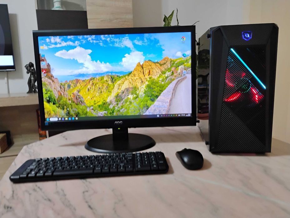 i5-9400 ASUS gaming,internet,office,cu monitor si tastatura ,mouse