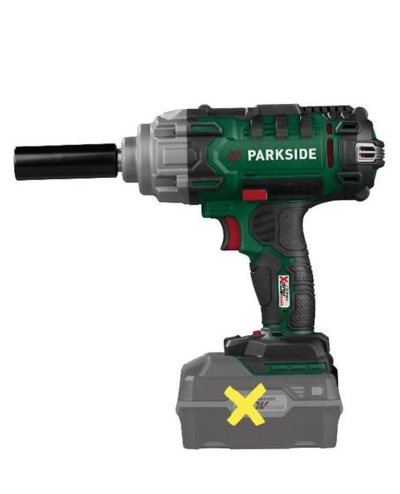 Pistol impact parkside cheie roti 20 v