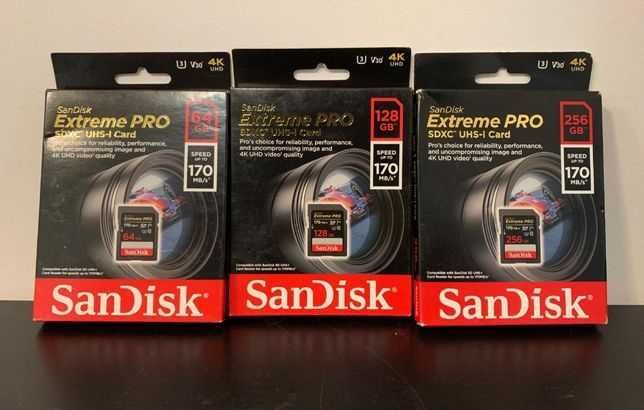 SIGILATE! Card SDXC UHS-I Sandisk Extreme PRO 32GB/64GB/128GB