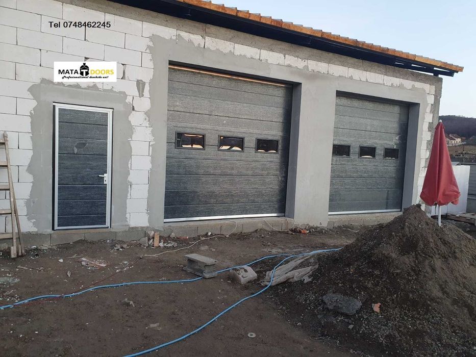 Usa L3xH3 gri. Usi sectionale/rezidentiale/industriale/garaj/hale