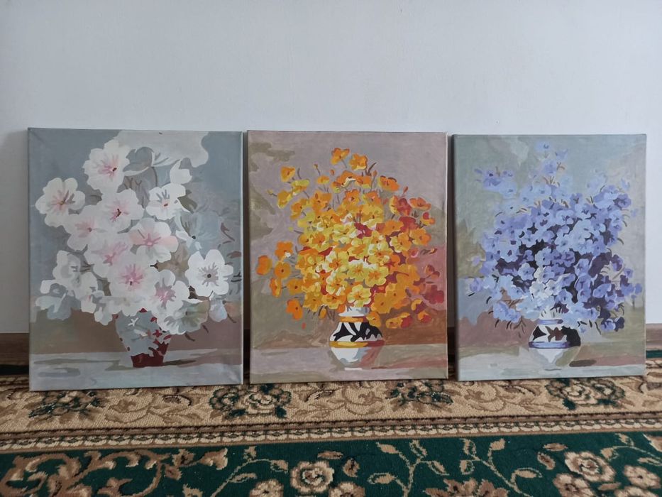 Готовые картины 3 шт за 4000