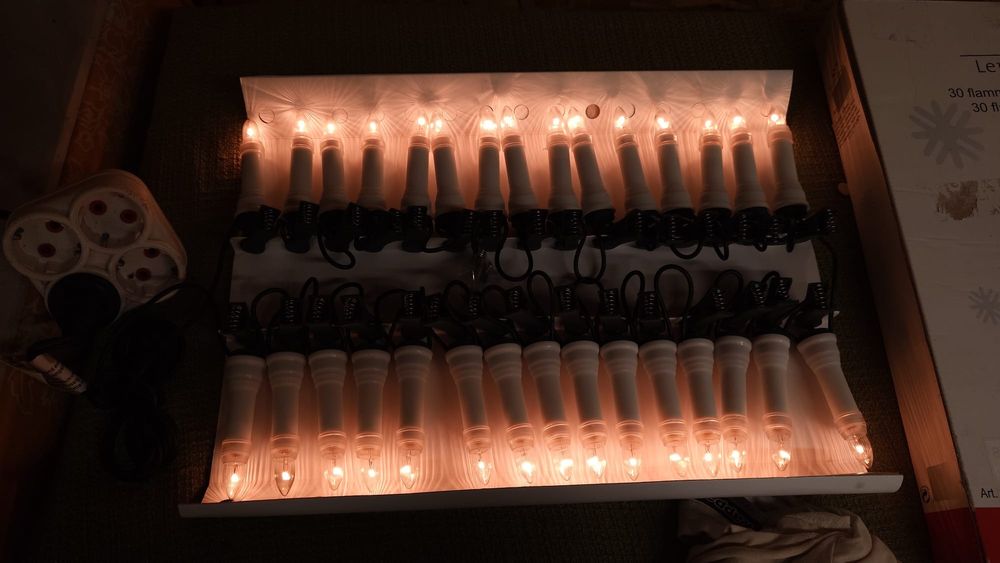 Instalații luminoase pentru brad